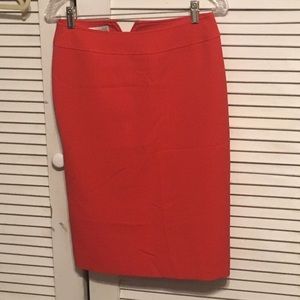 Tahari bright red skirt